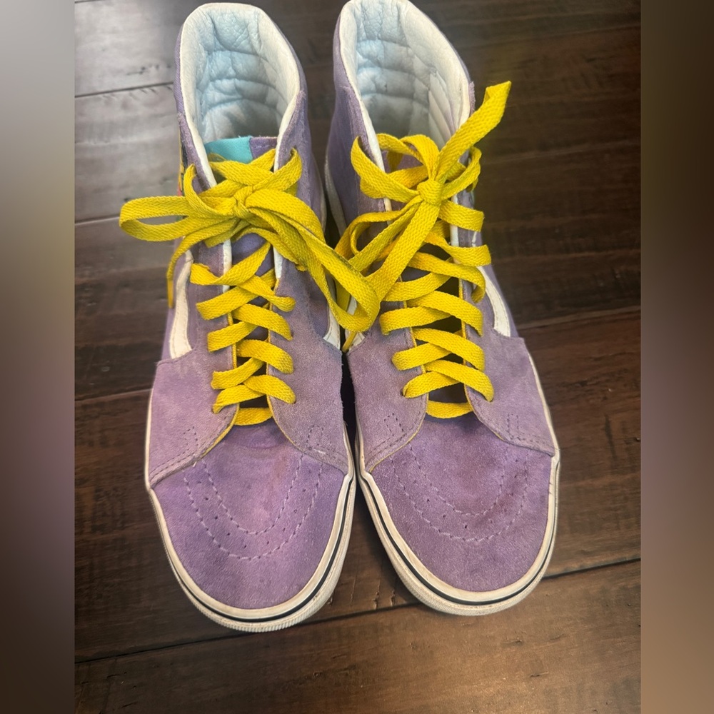 Vans Lisa Simpson For President purple high top skate shoes The Simpsons 90’s - Picture 10 of 12
